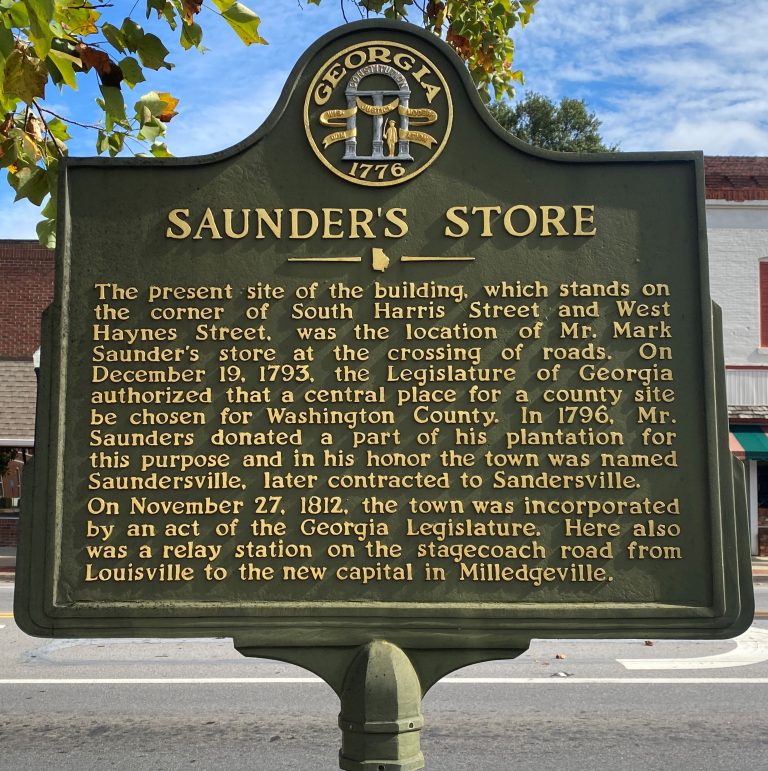 Saunder's Store Historical Marker